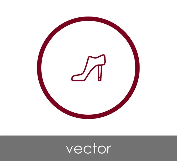 Zapato de tacón alto icono — Vector de stock