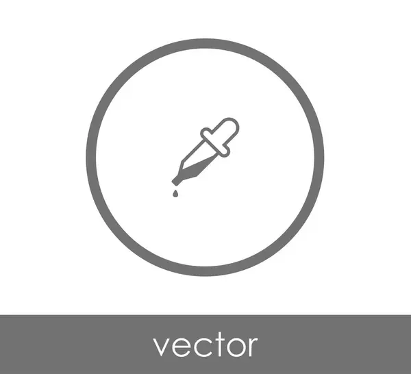 Pipette Web-Symbol — Stockvektor