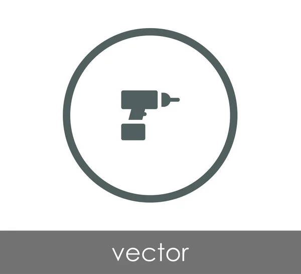 Icône perceuse électrique — Image vectorielle