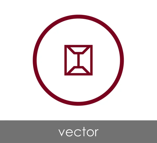 Значок знака оболочки — стоковый вектор