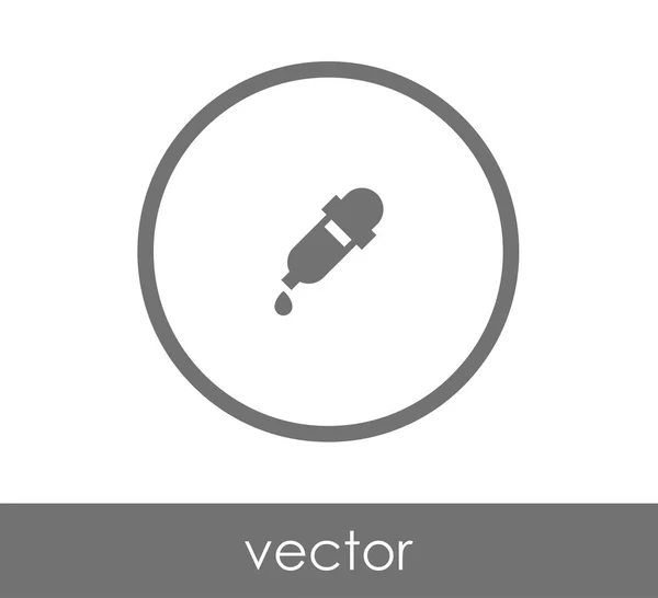 Cuentagotas icono web — Vector de stock