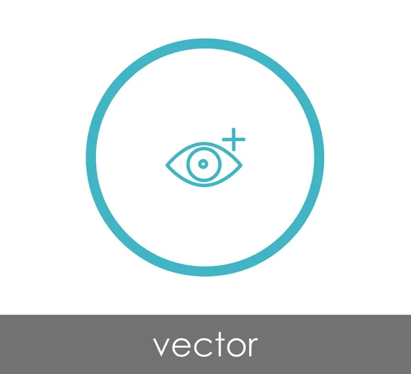 Menselijk oog icoon — Stockvector