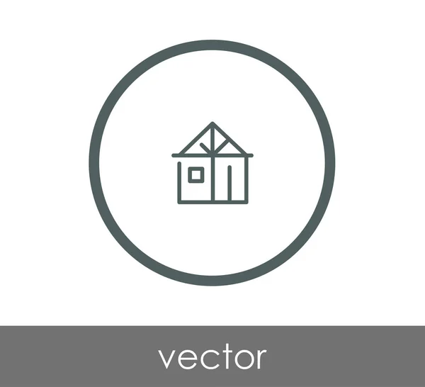 Icono del edificio de casa — Vector de stock