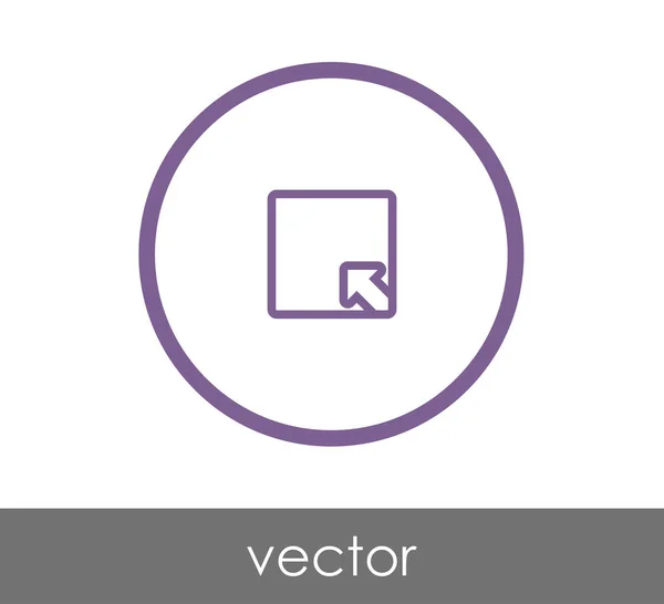 Élargir l'icône de la fenêtre d'application — Image vectorielle