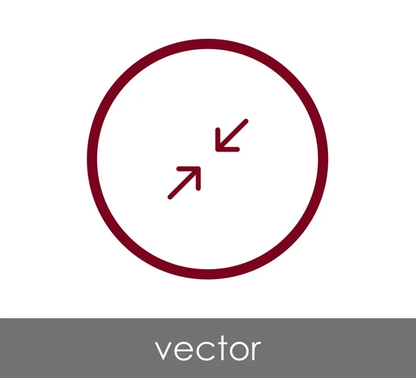 Icono de flecha ajuste — Vector de stock