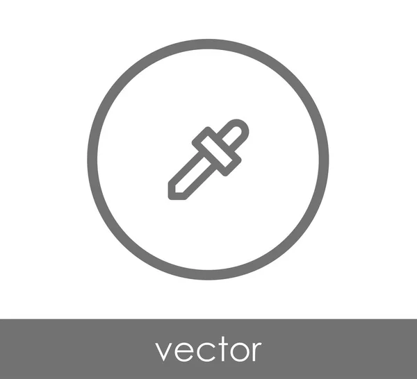 Pipette Web-Symbol — Stockvektor