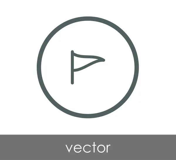 Flaggikonen web — Stock vektor