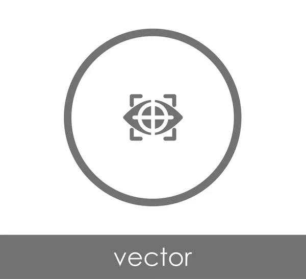 Øjenflad ikon – Stock-vektor