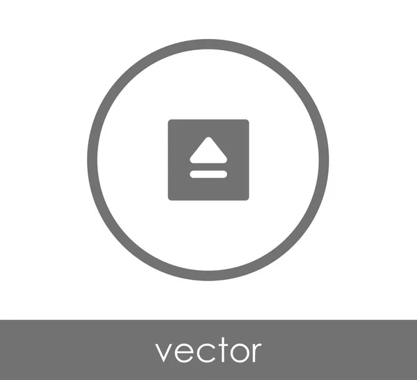 Expulsar icono plano — Vector de stock