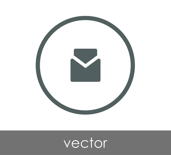 Signo de sobre icono — Vector de stock