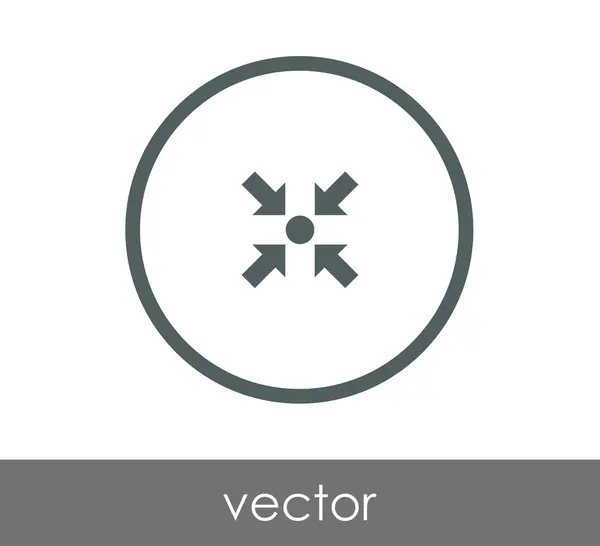 Icono de flecha ajuste — Vector de stock