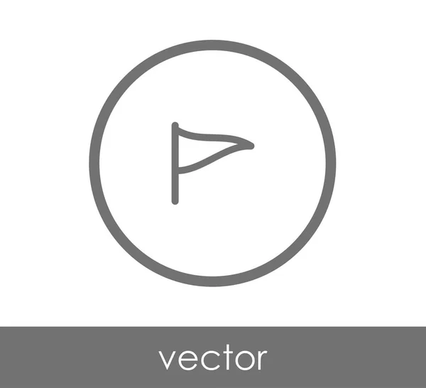 Ikona webové vlajka — Stockový vektor