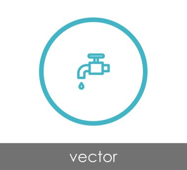 Tasarım musluk simgesinin 