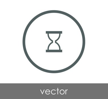 Kum saati simgesi illüstrasyon