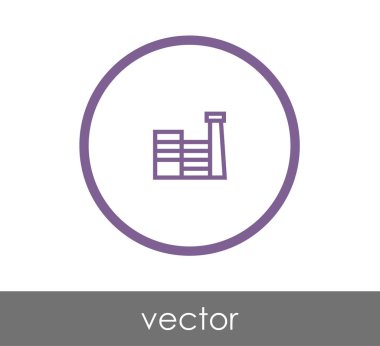 Fabrika düz simgesi