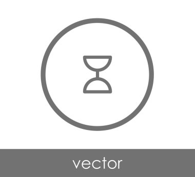 Kum saati simgesi illüstrasyon