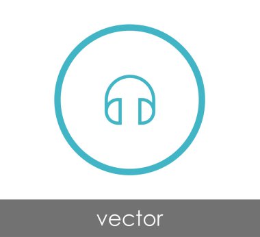 kulaklık basit simgesi