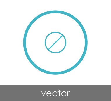 yasak işareti daire simgesi