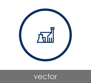 Fabrika düz simgesi