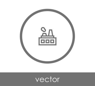 Fabrika düz simgesi