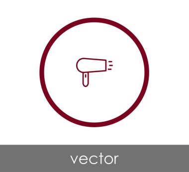 saç kurutma makinesi siluet simge