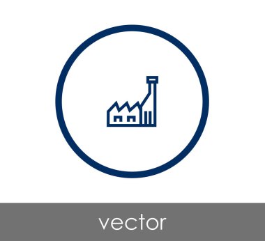 Fabrika düz simgesi