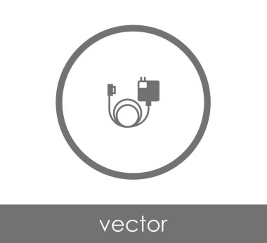 Tasarım şarj cihazı simgesinin