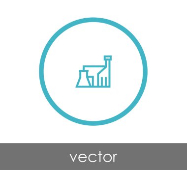 Fabrika düz simgesi