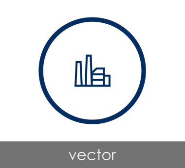 Fabrika düz simgesi