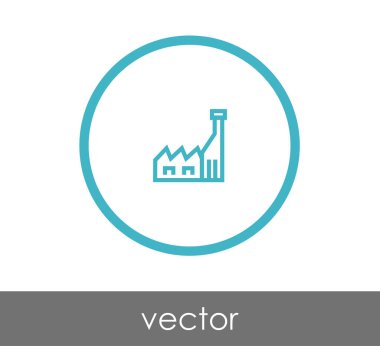 Fabrika düz simgesi