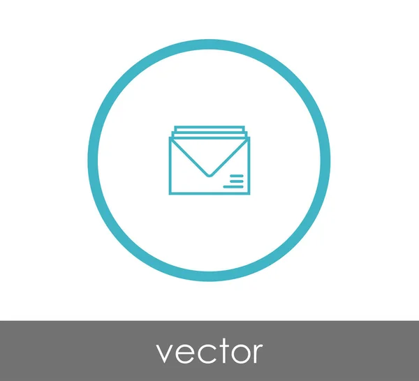Boríték jel ikon — Stock Vector