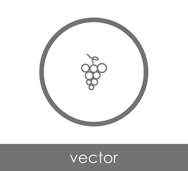 Ícone de cachos de uvas — Vetor de Stock