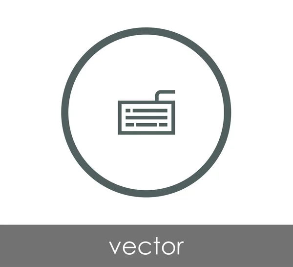 Desain ikon papan ketik - Stok Vektor