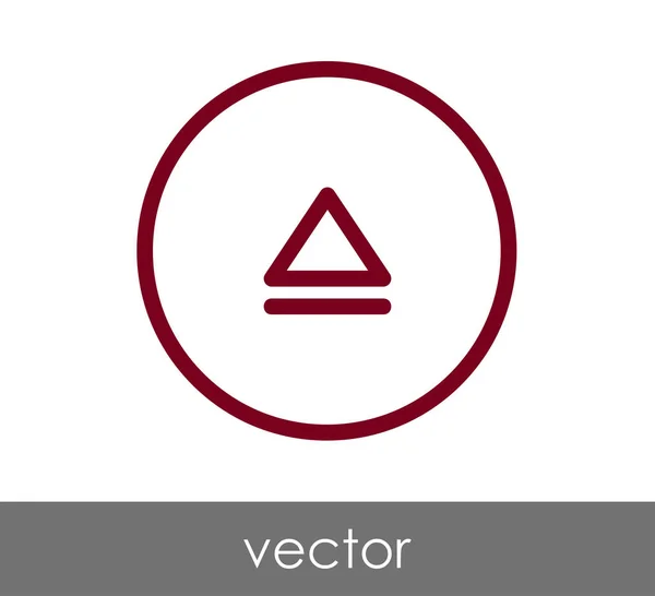 Éjecter l'icône plate — Image vectorielle