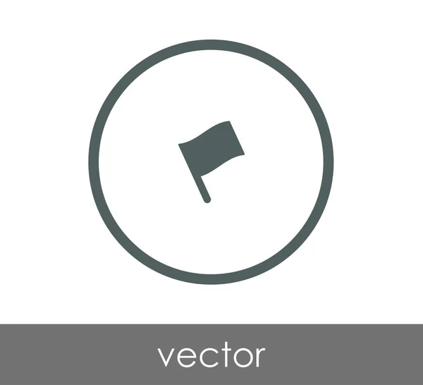 Flag web icon — Stock Vector