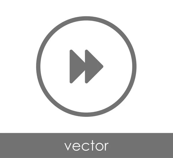 Icono de avance rápido — Vector de stock