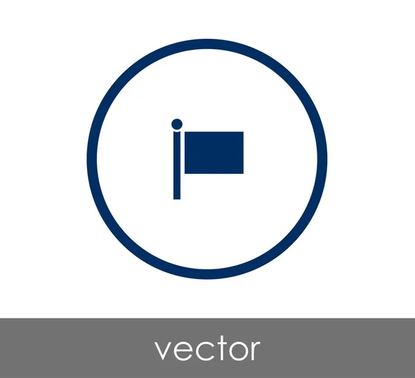Plochá ikona příznaku — Stockový vektor
