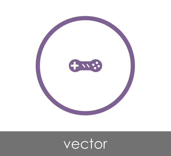 Ikon joystick permainan - Stok Vektor