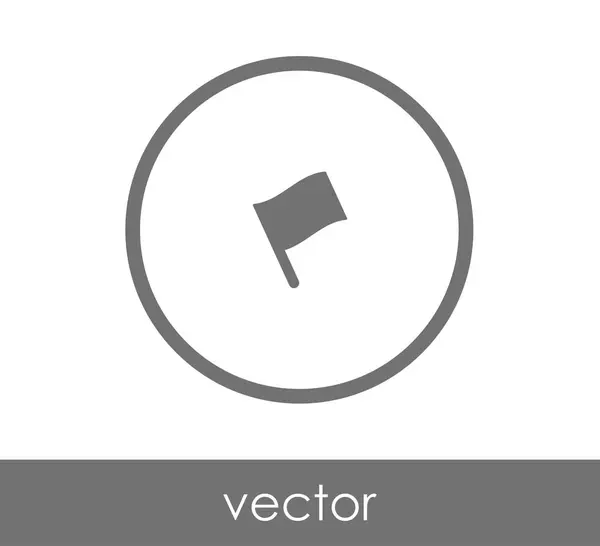 Bandiera icona web — Vettoriale Stock