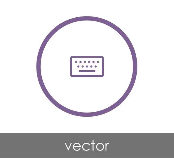 Diseño del icono del teclado — Vector de stock