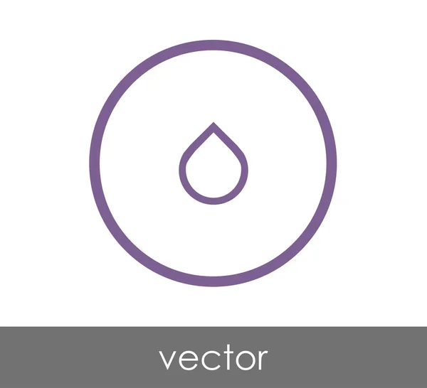 Soltar icono web — Vector de stock