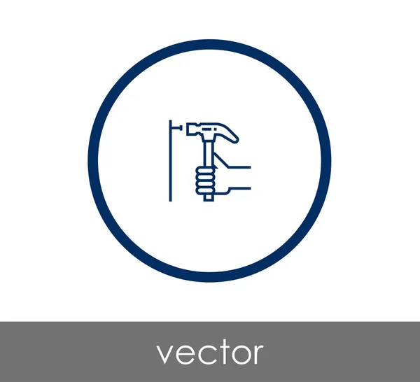 Pictograma ciocan licitație — Vector de stoc