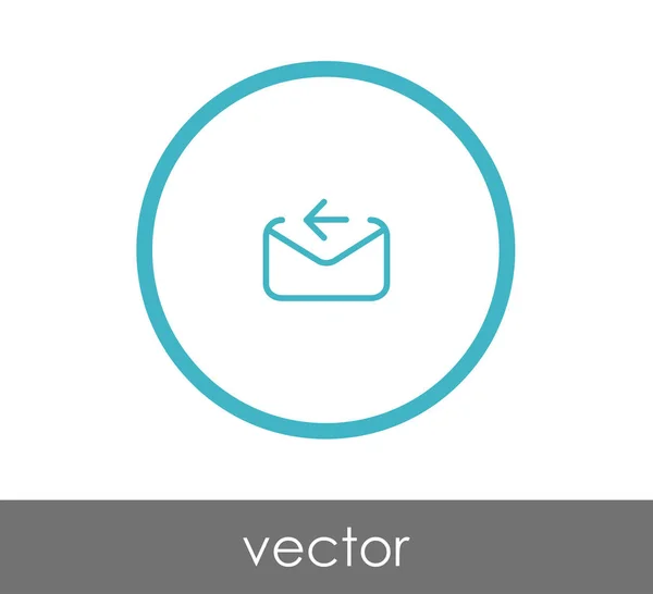 Email icône réponse — Image vectorielle