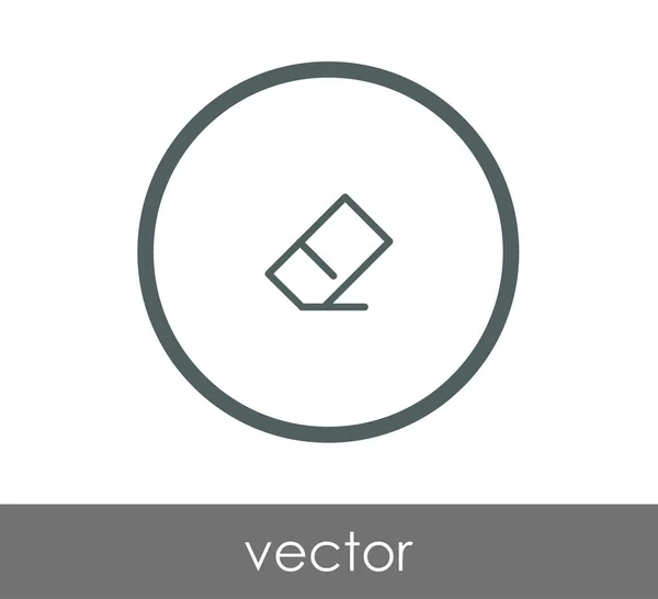 Eraser web-ikonen — Stock vektor