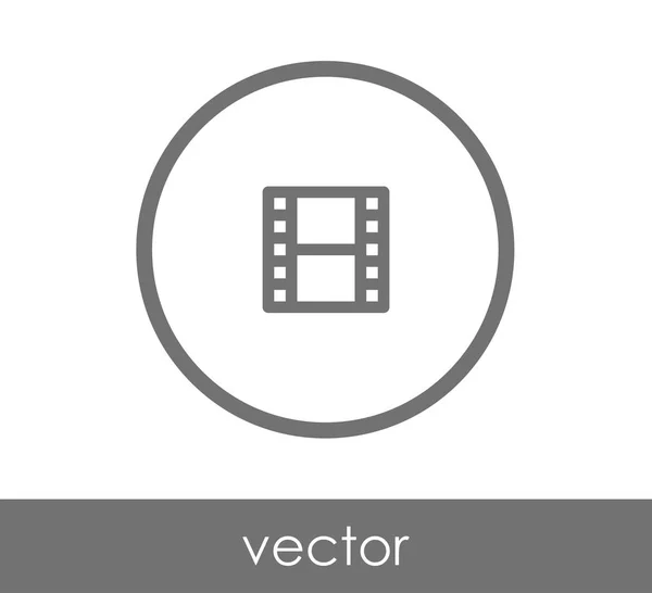 Ontwerp van het pictogram van de film — Stockvector