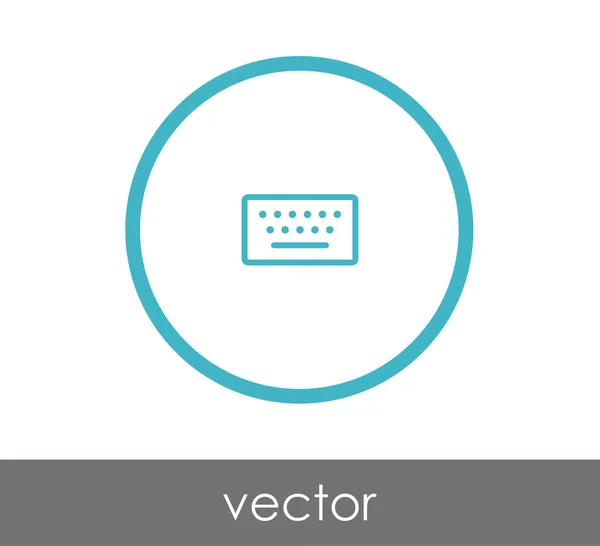 Diseño del icono del teclado — Vector de stock