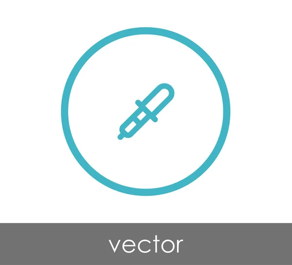 Pipette Web-Symbol — Stockvektor