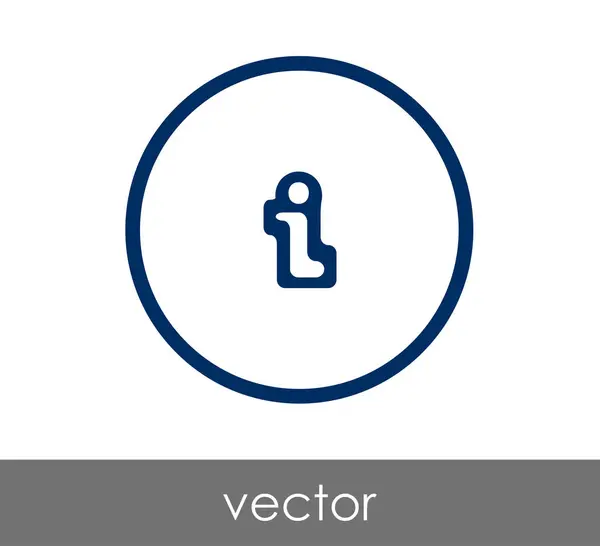 Inloggning informationsikonen — Stock vektor