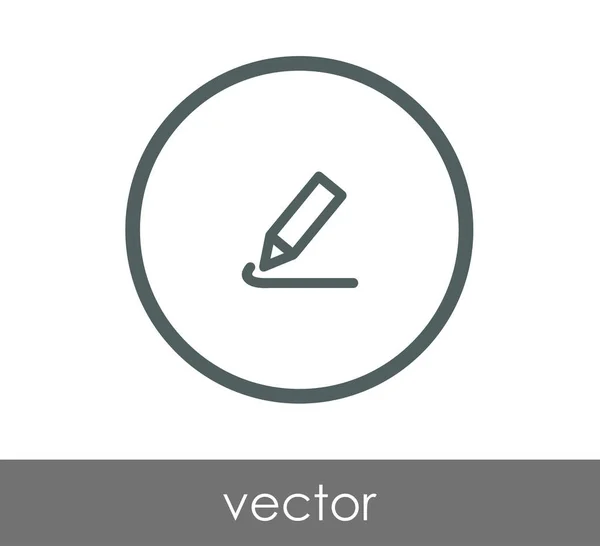 Editar icono con lápiz — Vector de stock