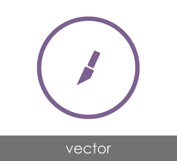 Design av kniv-ikonen — Stock vektor